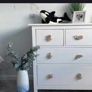 Wooden Sea Creature Drawer Pull Set